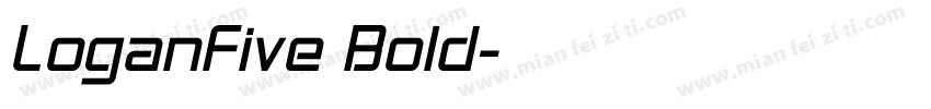 LoganFive Bold字体转换